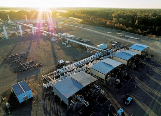 Archrock shop aerial view.