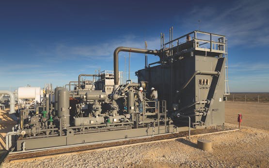 Archrock team servicing used equipment.