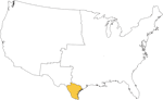South Texas region outline