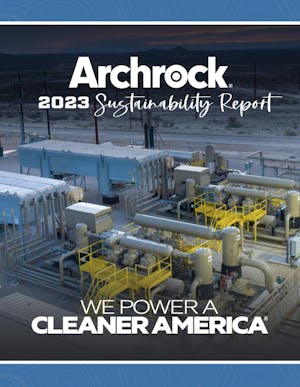 Archrock Sustainability 2023 Report Cover